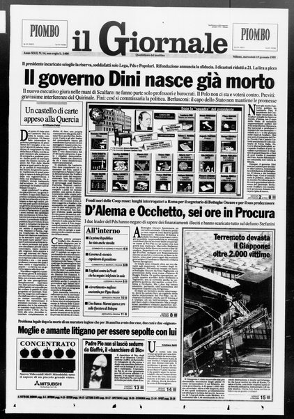 Il giornale : quotidiano del mattino